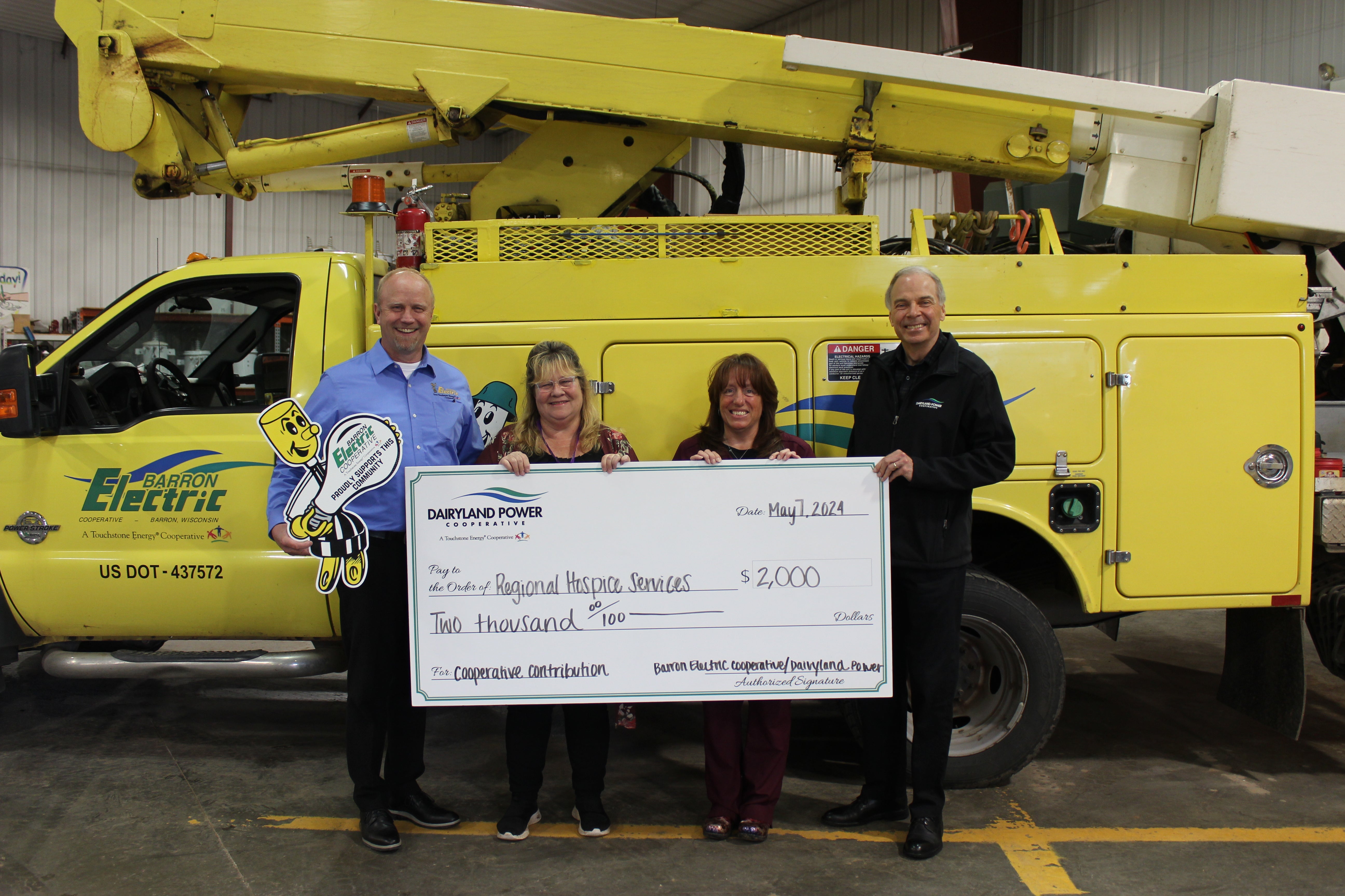 Dairyland Power and Barron Electric Cooperative Donate to Regional